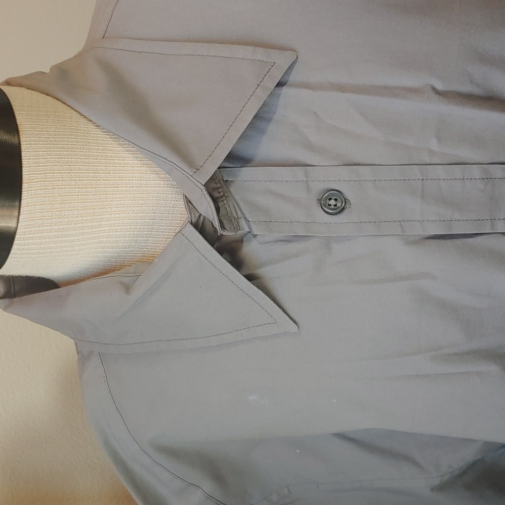 Gap Men's Button Down Size Large Gray - image 2